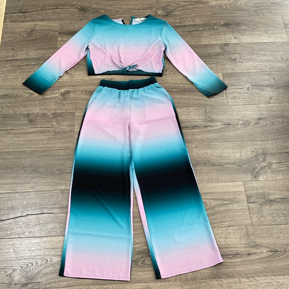 NWOT H&M girls two piece set, size 10-11